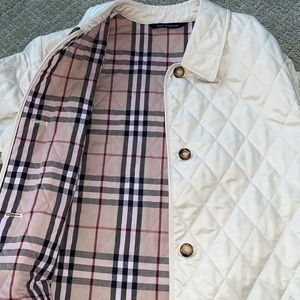 Burberry Jacket Beige Quilted Barn Jacket